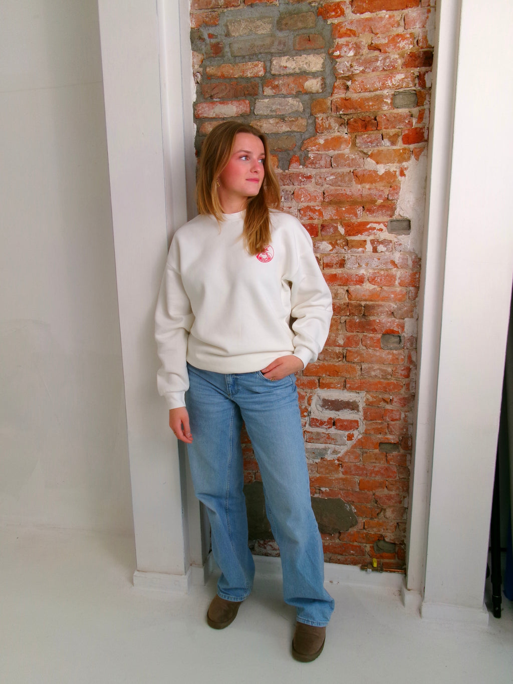 Signature SWEATER- Seashell white