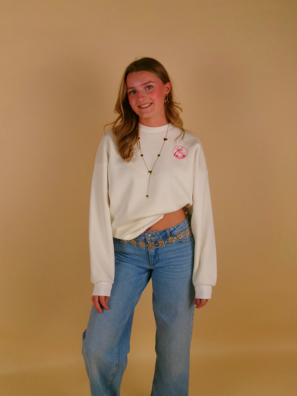 Signature SWEATER- Seashell white