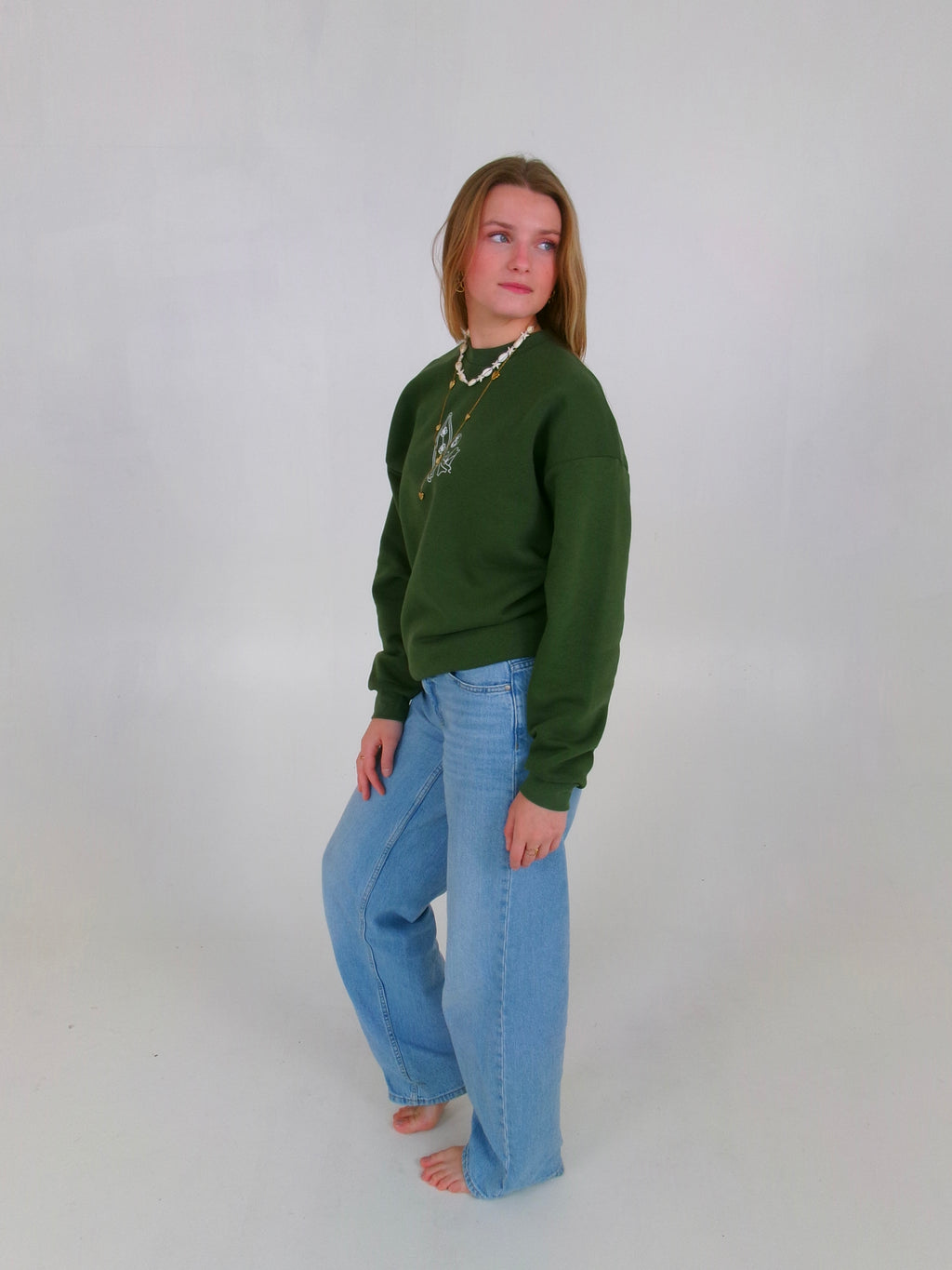 Limited SWEATER- Lagoon Green