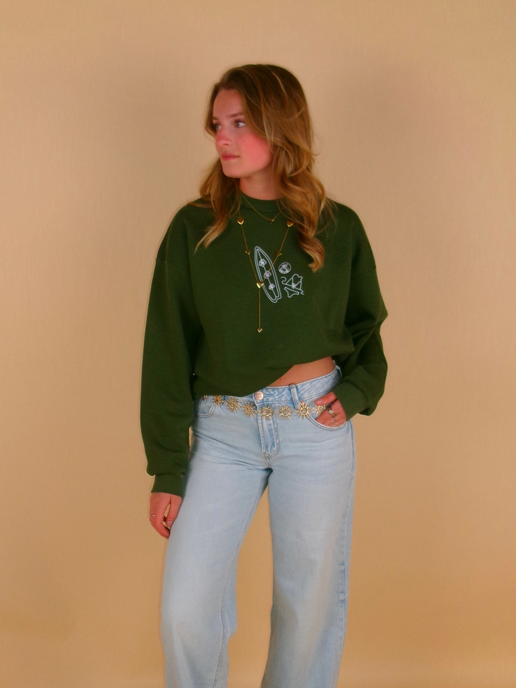 Limited SWEATER- Lagoon Green